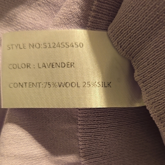 SOPHIE RUE Womens Lavender Top Wool Silk - Picture 4 of 4